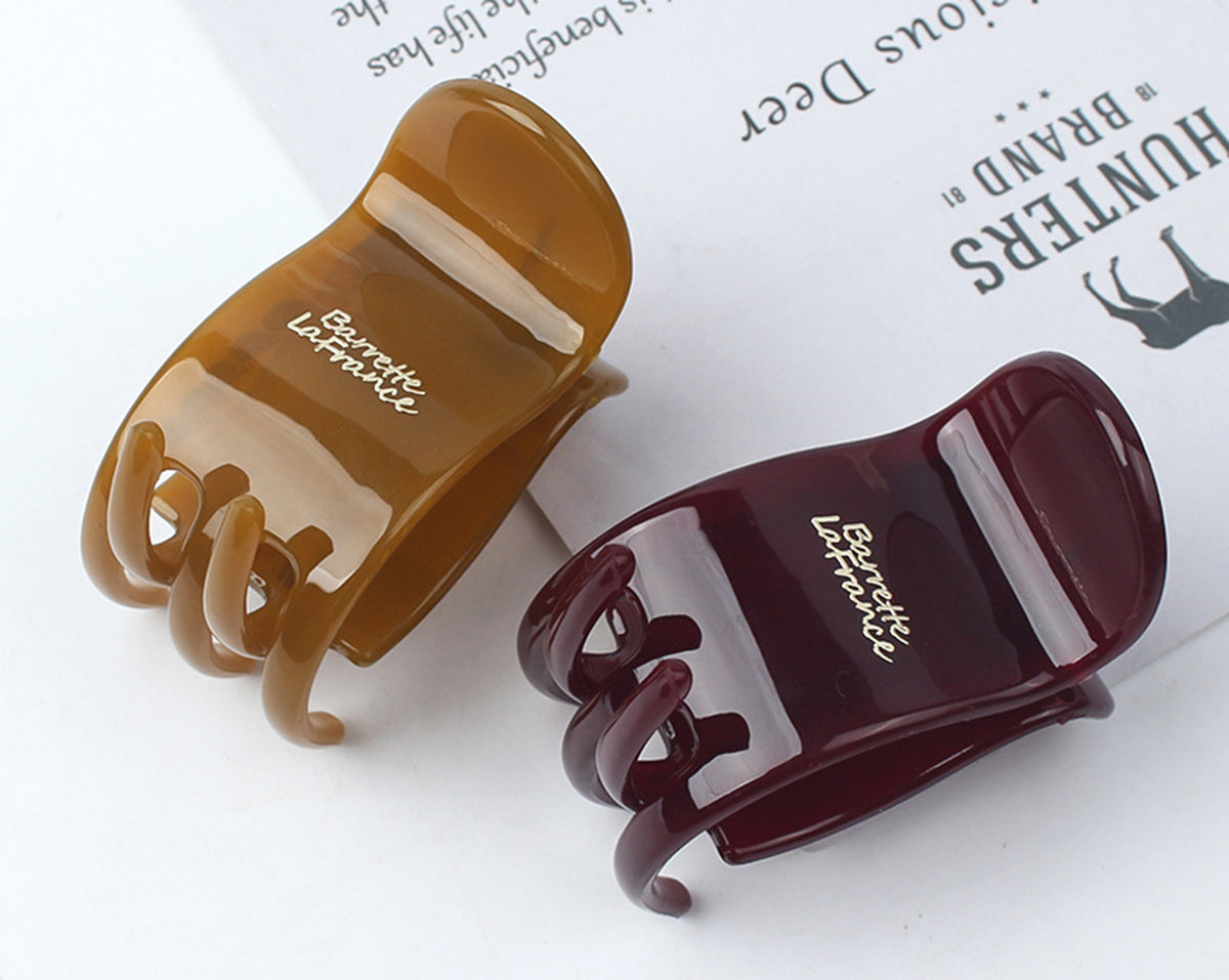 Elegant & Practical Transparent High-Up Hair Clamp W/Multi-Functional Claw Clip