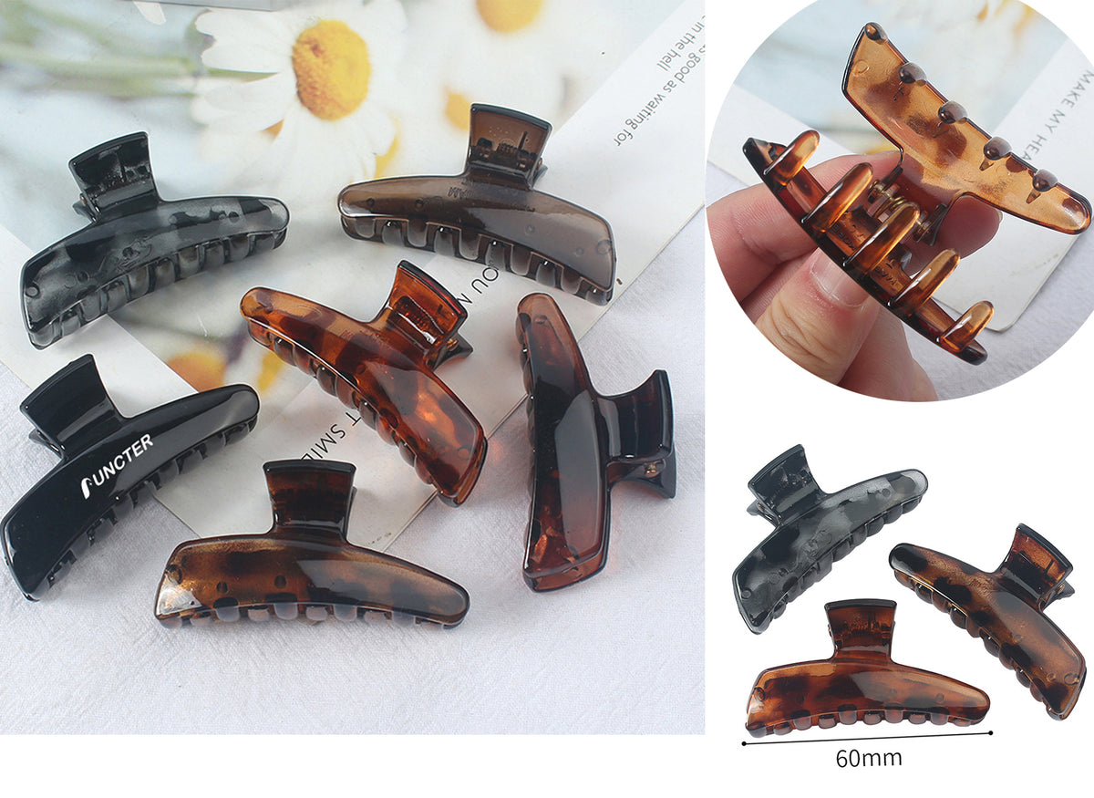 Acrylic Clear Hair Claw Clips