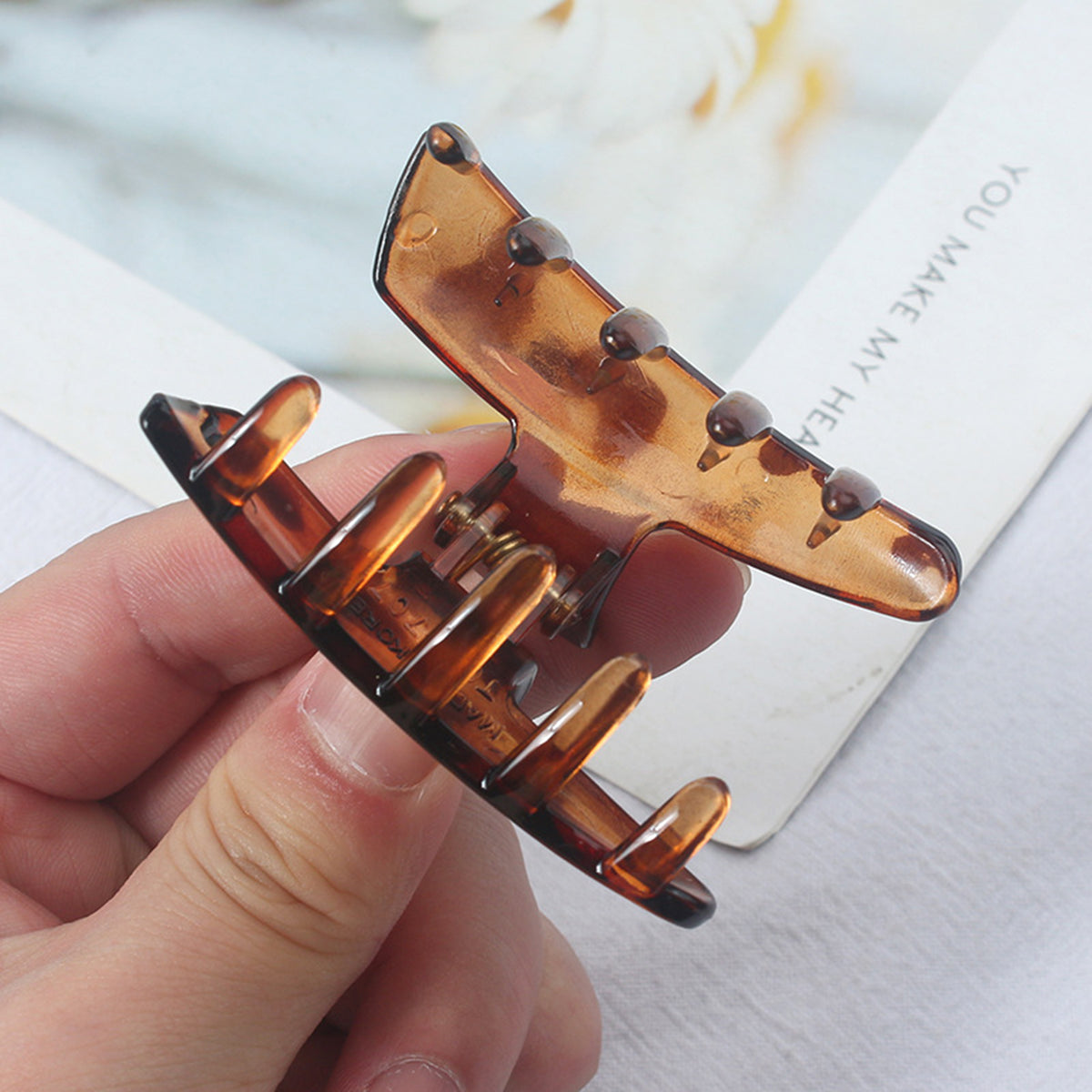 Acrylic Clear Hair Claw Clips