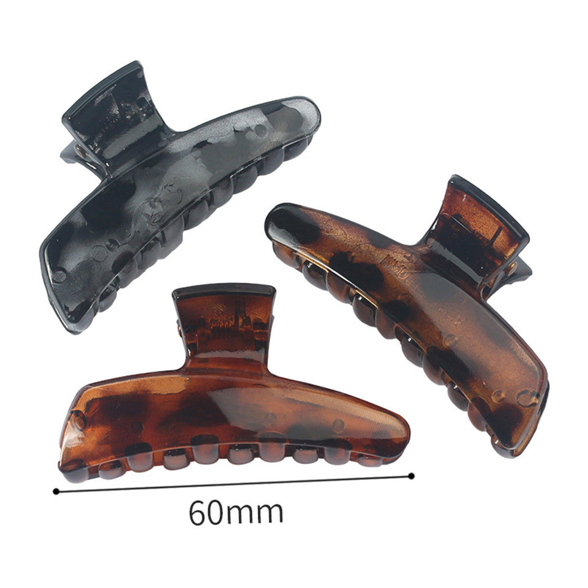Acrylic Clear Hair Claw Clips