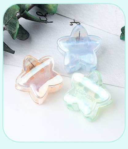 Mini Transparent Starry Bang Clip