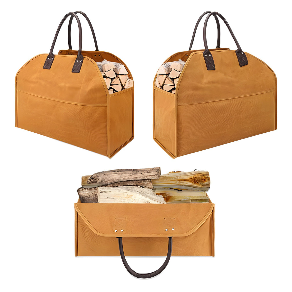 Firewood Log Carrier Tote Bag For Outdoor Camping