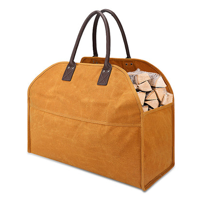 Firewood Log Carrier Tote Bag For Outdoor Camping