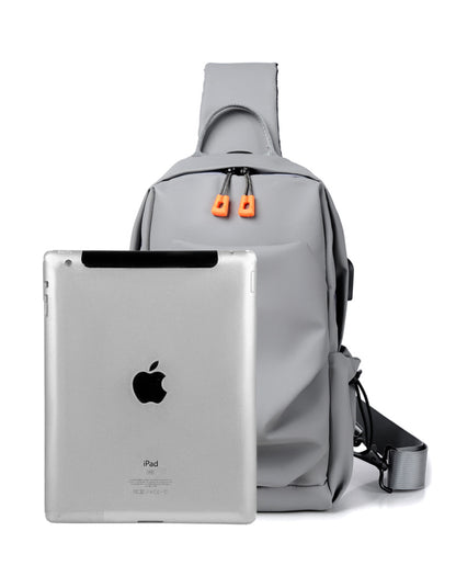 Crossbody Bags Sling Backpack Shoulder Bag Chest Bag Travel Hiking Daypack W/USB Charger Port