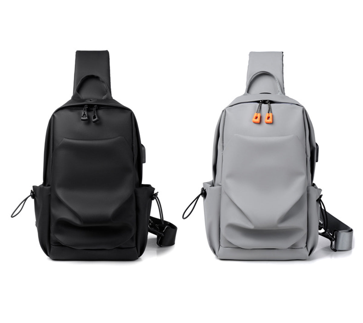 Crossbody Bags Sling Backpack Shoulder Bag Chest Bag Travel Hiking Daypack W/USB Charger Port