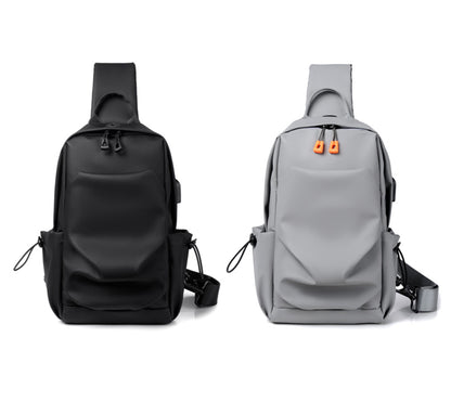 Crossbody Bags Sling Backpack Shoulder Bag Chest Bag Travel Hiking Daypack W/USB Charger Port
