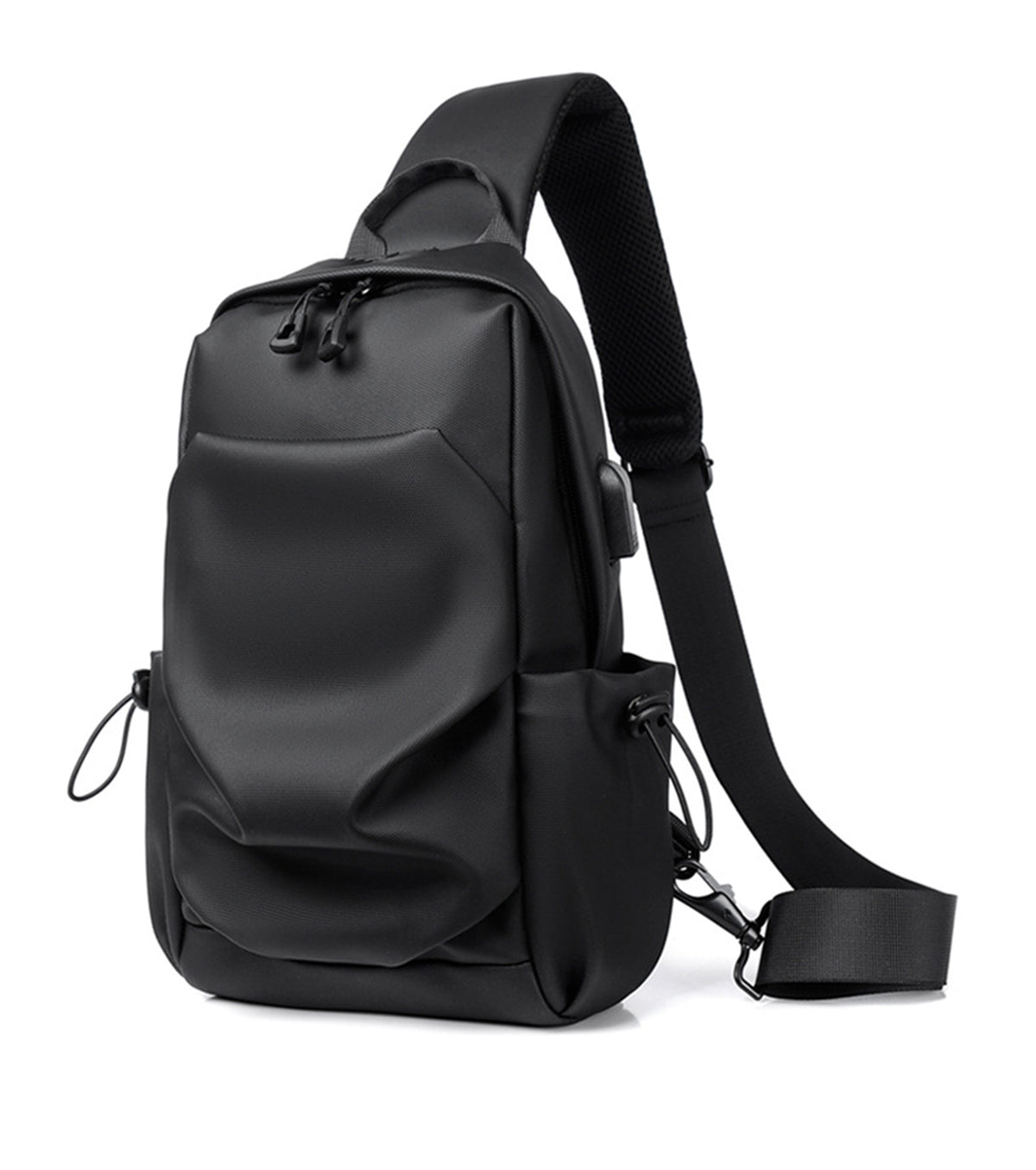 Crossbody Bags Sling Backpack Shoulder Bag Chest Bag Travel Hiking Daypack W/USB Charger Port