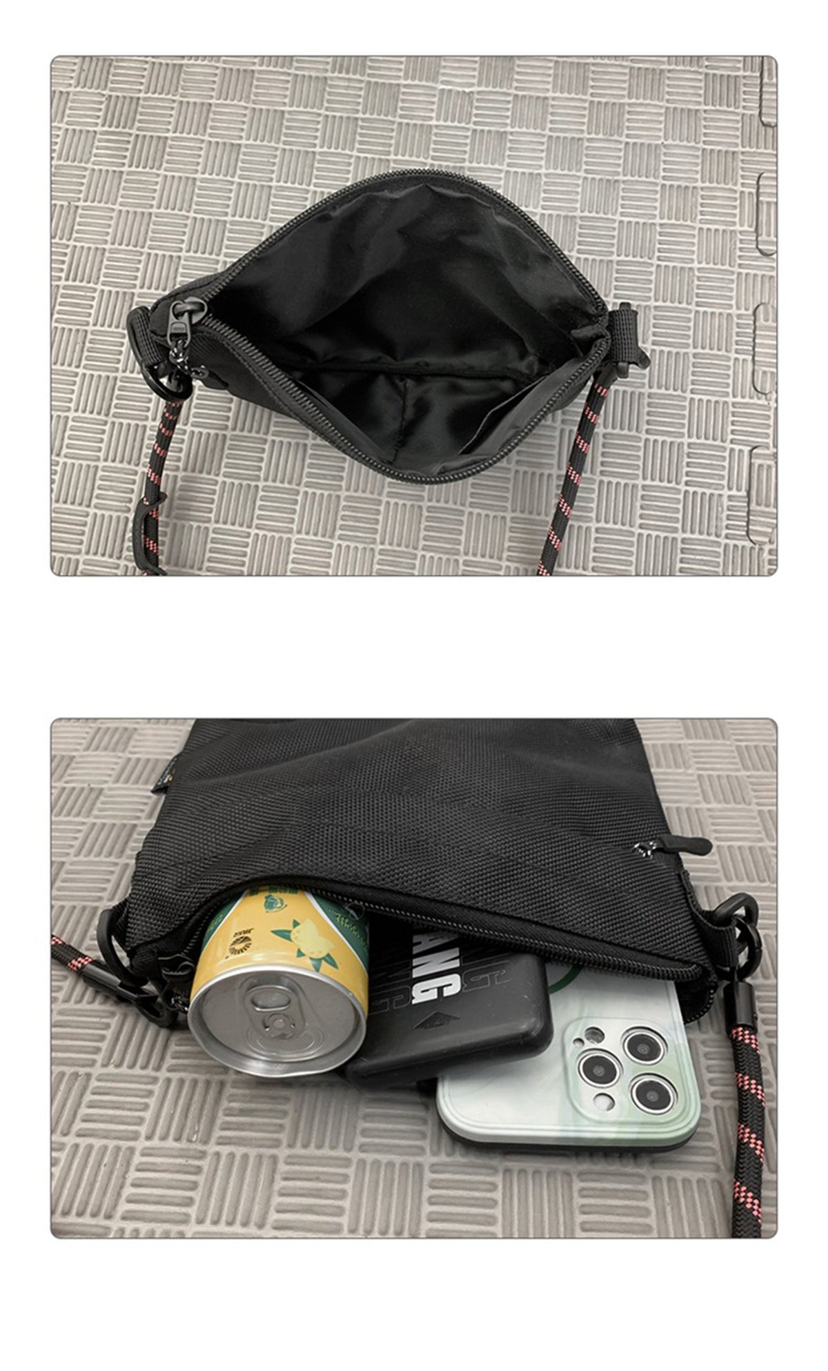 Small Crossbody Bag, Nylon Fabric Waterproof, Travel Purse, Crossbody Phone Bag For Men/Women