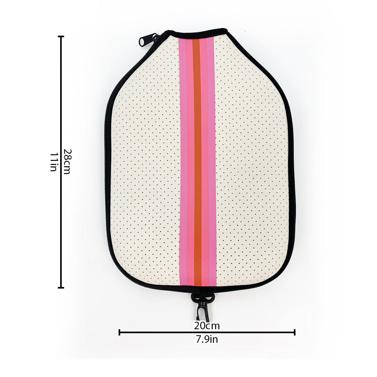 Striped Printing Pickleball Paddle Racket Bag Protective Cover