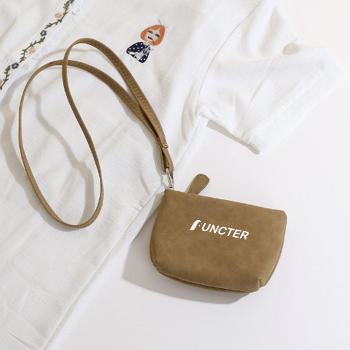 Matte Leather Mini Neck Hanging Women's Wallet