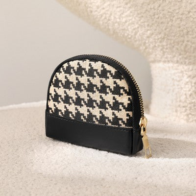 Women's PU Leather Double Zipper Coin Purse