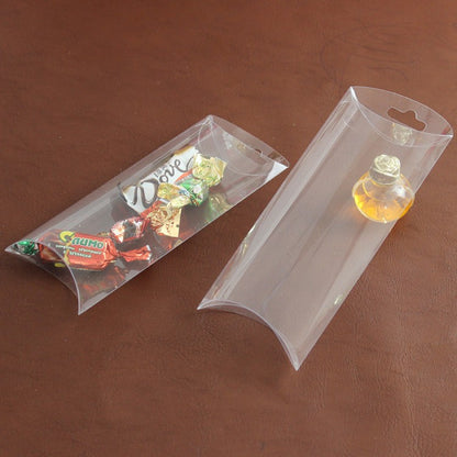 Clear PVC Pillow Packaging Box W/ Hang Hole