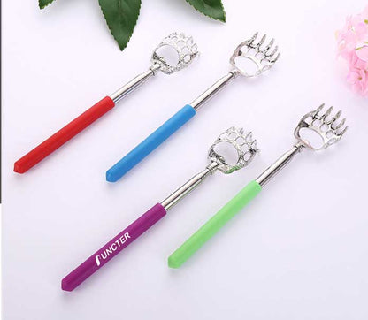 Telescoping Massager Scratching Bear Claw Stainless Steel Itching Scratching