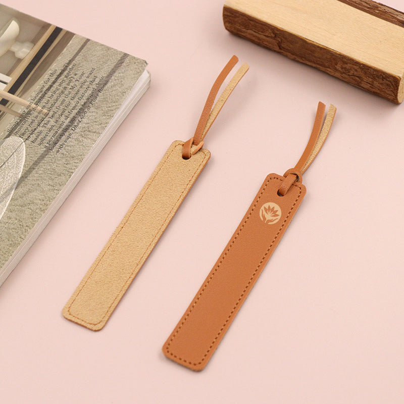PU Leather Page Corner Bookmark for Book Lover Book Shop Gift