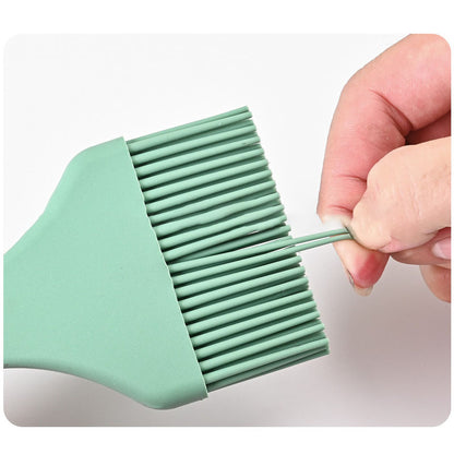 2.76" Wide Silicone Split Type Kitchen Oil Brush Barbecue Brush