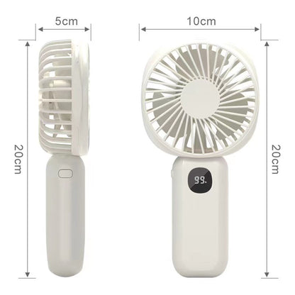 USB Handheld Portable Fan With 2000mAh Battery Personal Fans Rechargeable