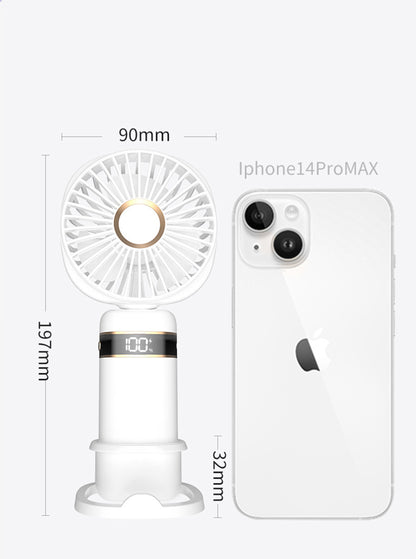USB-Powered Foldable Neck/Desktop Mini Fan