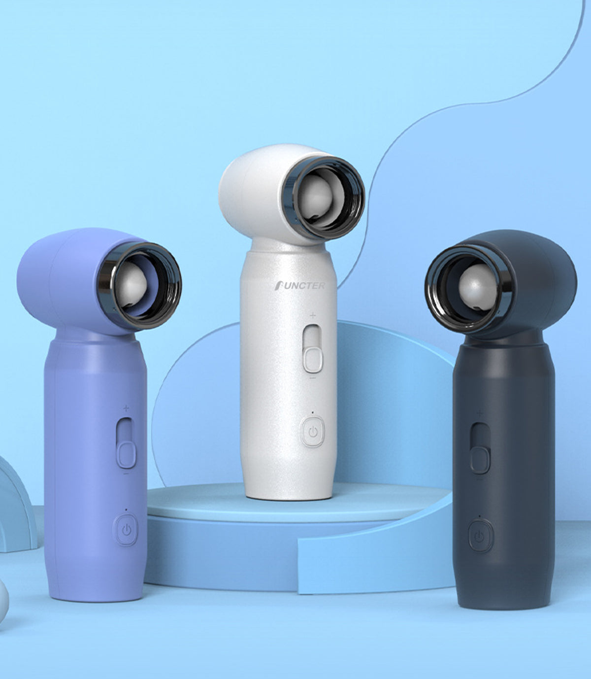Portable Handheld Fan 3-in-1 Rechargeable Fan