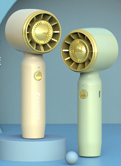 Portable Handheld Fan Speed(1-100) Adjustable Turbo Mini Rechargeable Fan
