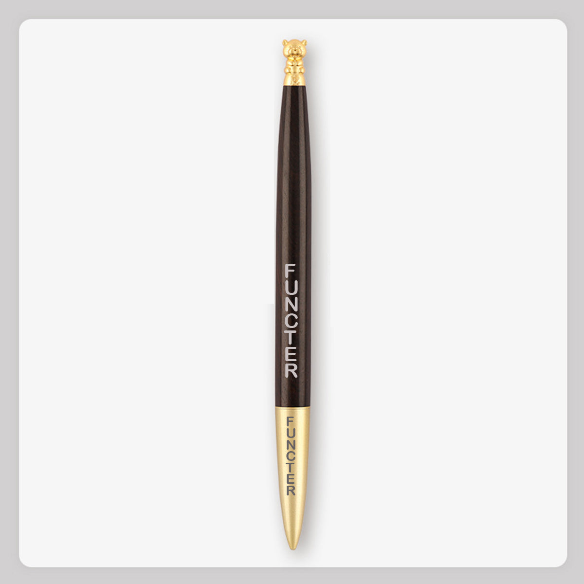 Brass Tiger(Yin) Black Sandalwood Ballpoint Pen Business Pen
