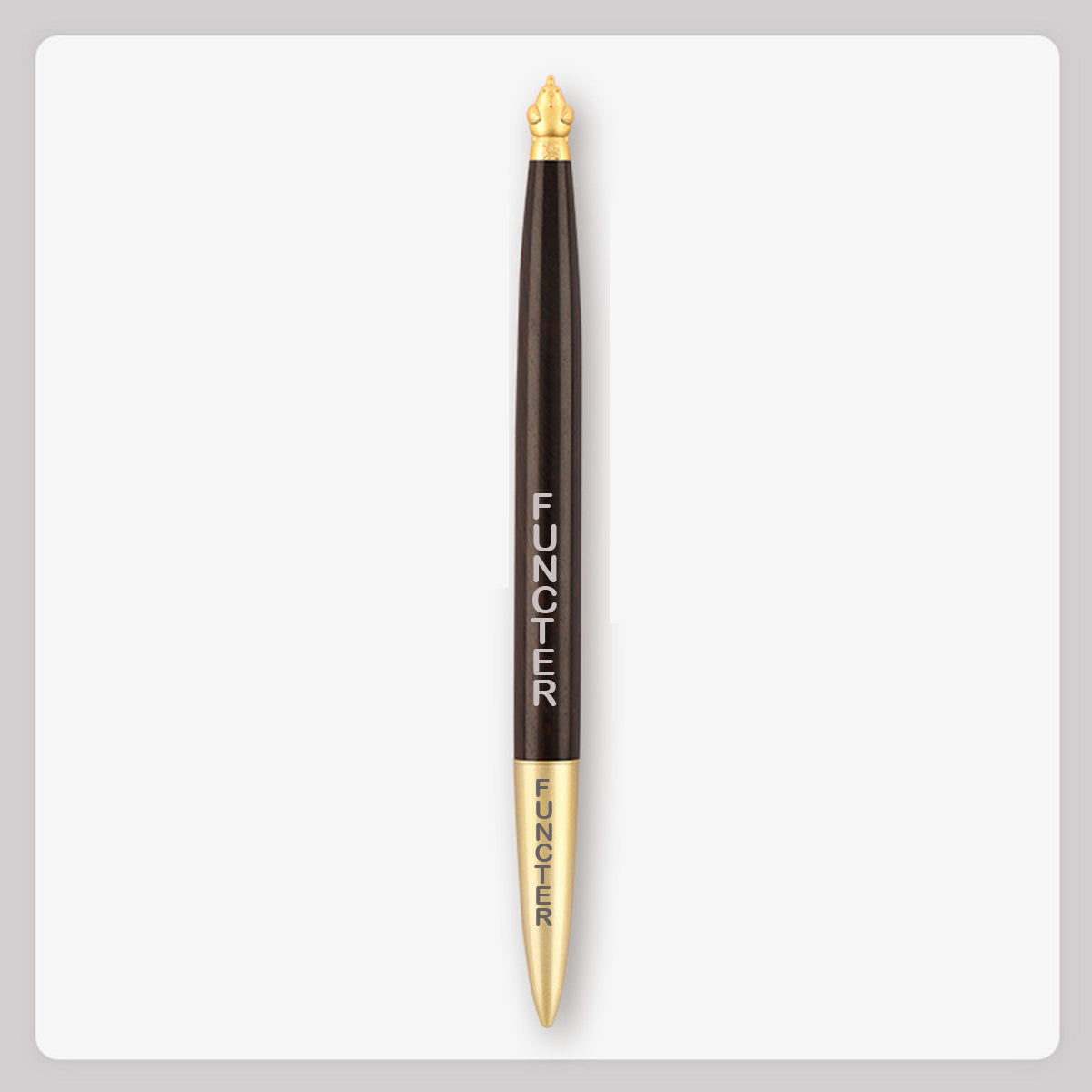 Brass Rooster(You) Black Sandalwood Ballpoint Pen Business Pen