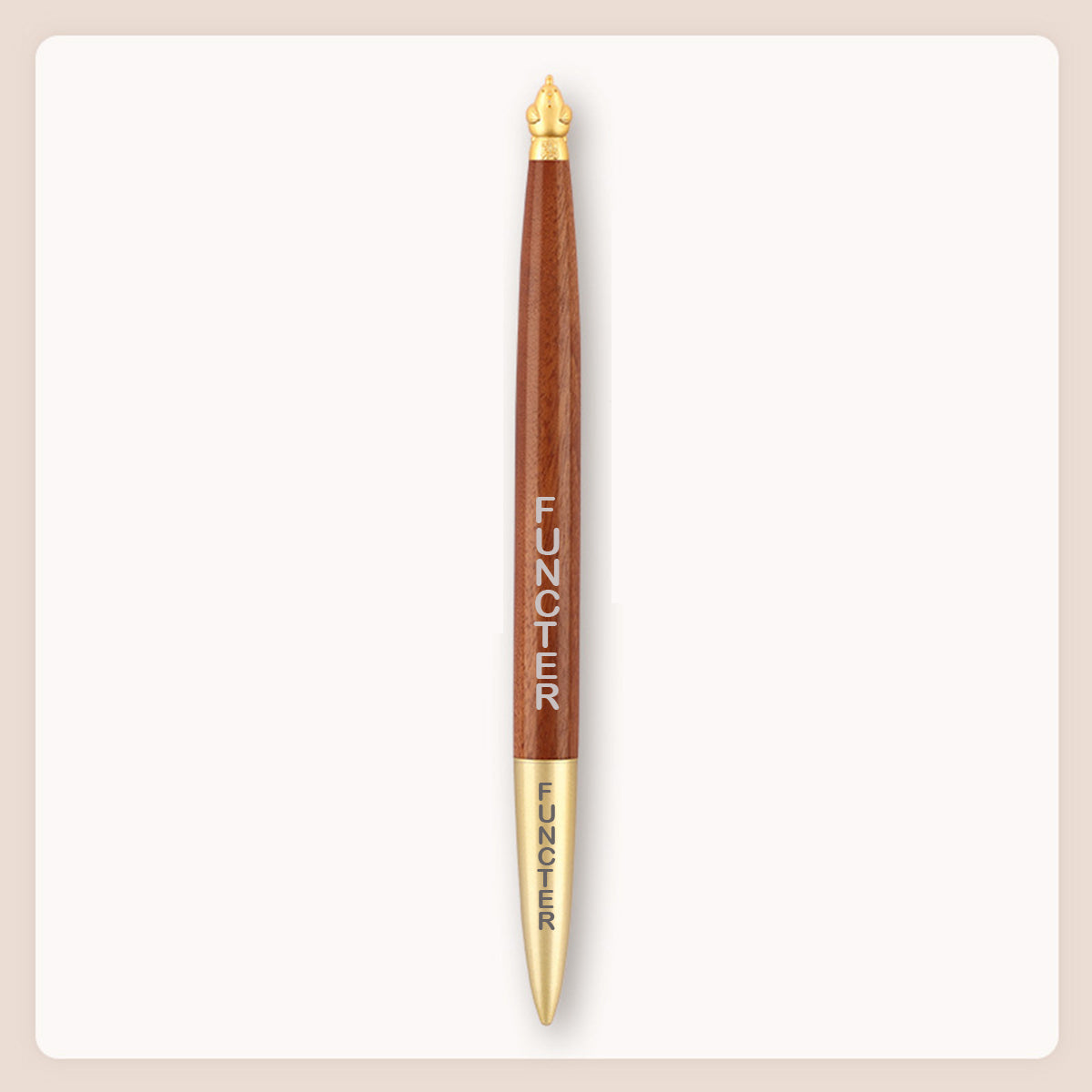 Brass Rooster(You) Rosewood Ballpoint Pen Business Pen Zodiac Pen