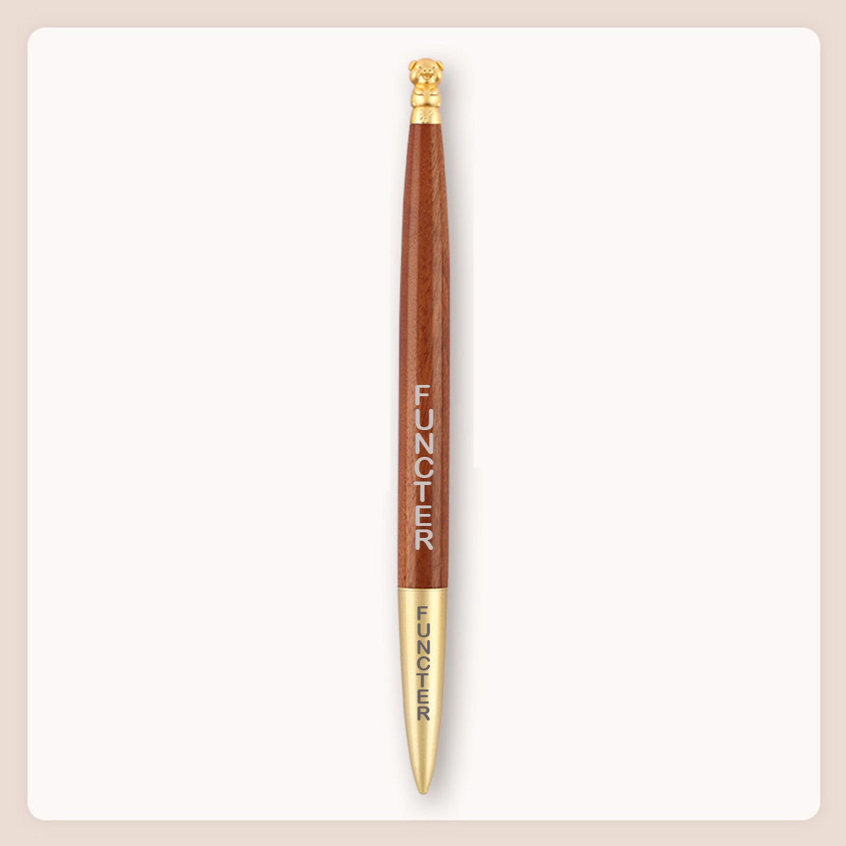 Brass Pig(Hai) Rosewood Ballpoint Pen Business Pen Zodiac Pen
