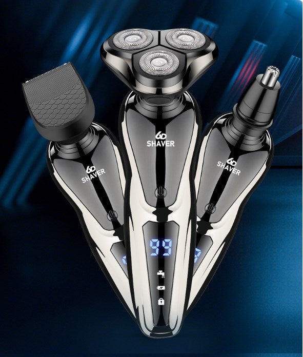 Rechargea Electric Razor for Men,Adjustable Speeds With Nose Hair Trimmer, Sideburns Trimme