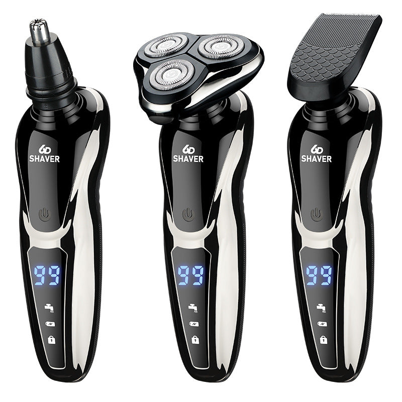 Rechargea Electric Razor for Men,Adjustable Speeds With Nose Hair Trimmer, Sideburns Trimme