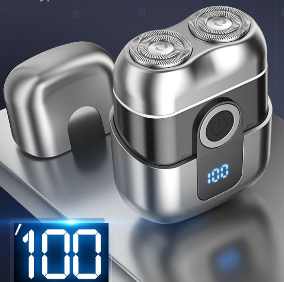 Mini Dual-Head Electric Shaver,Waterproof Mini Electric Shaver for Men