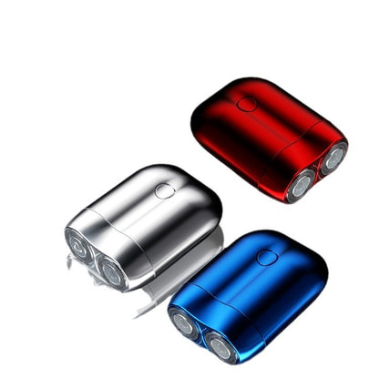 Mini Dual-Head Electric Shaver,Waterproof Mini Electric Shaver for Men