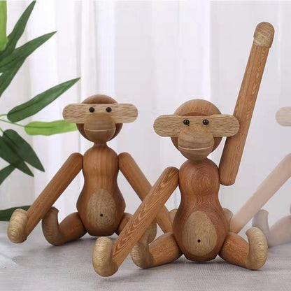 Customizable wooden doll decorations