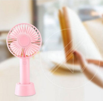 Foldable Charging Folding Fan w/Phone Holder