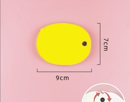 Smiley Face Shape Portable Compact Memo Pad