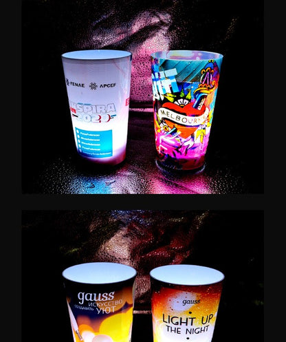 16Oz. Glowing Party Cups For Indoor Outdoor Party Event House Parties Birthdays Weddings