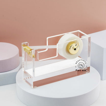 Stationery Large Size Desktop Tape Dispenser White