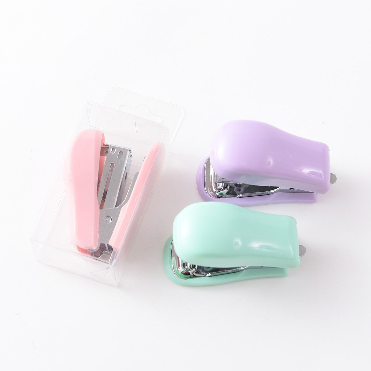 Multi Functional Macaron Color Office Using Handheld Stapler #1038