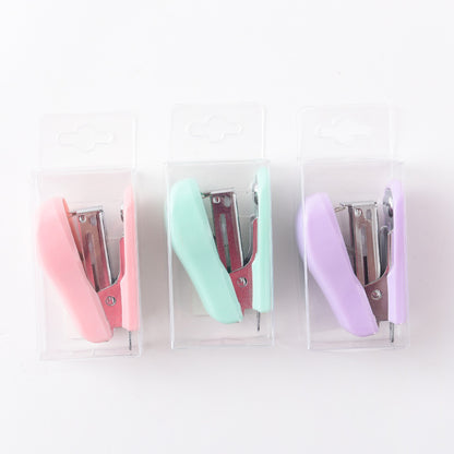 Multi Functional Macaron Color Office Using Handheld Stapler #1038