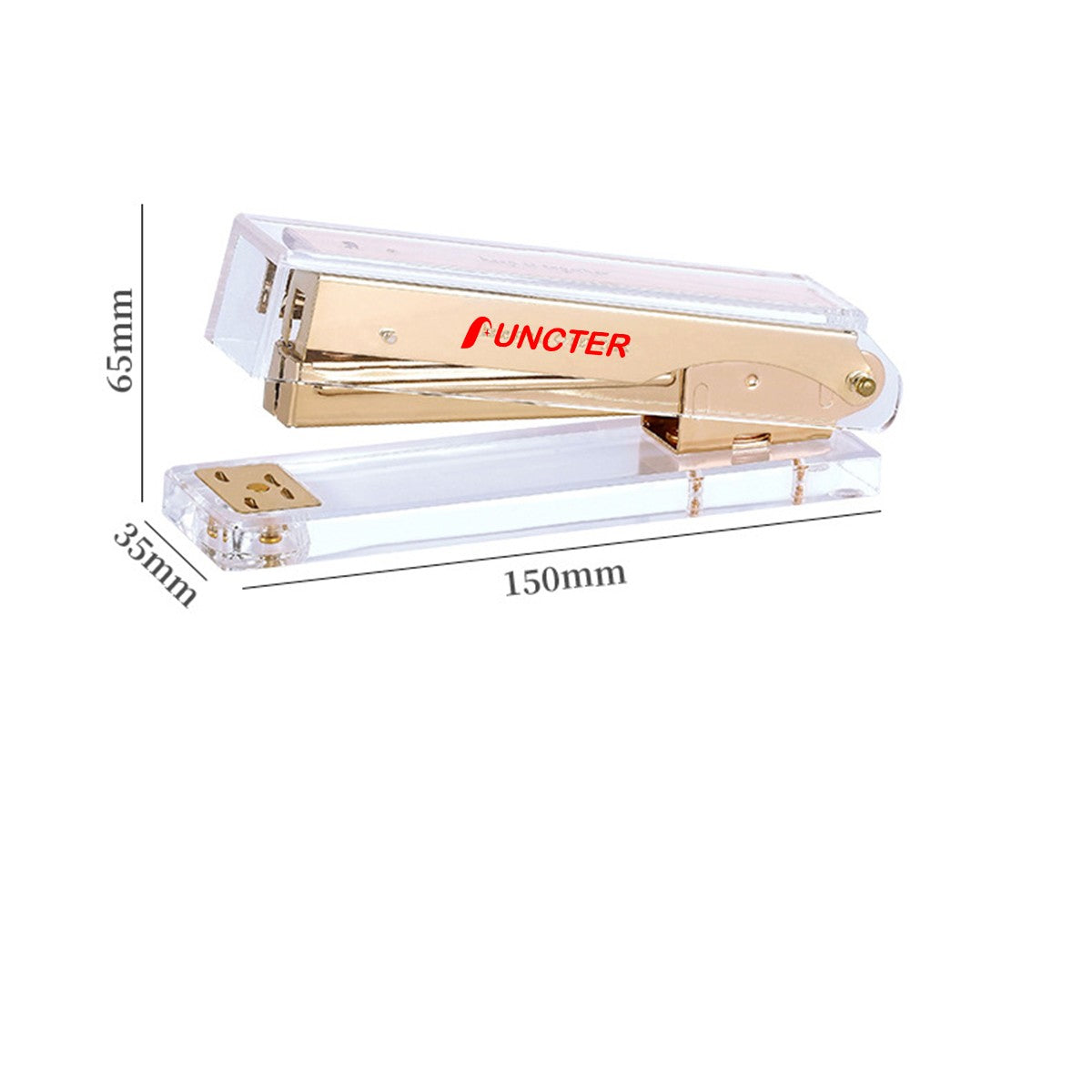 Transparent Acrylic Office Using Handheld Stapler 5.91"