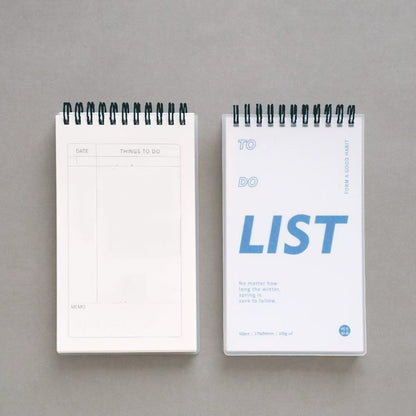 Simple Spiral Bound To-Do Notepad/60Sheets