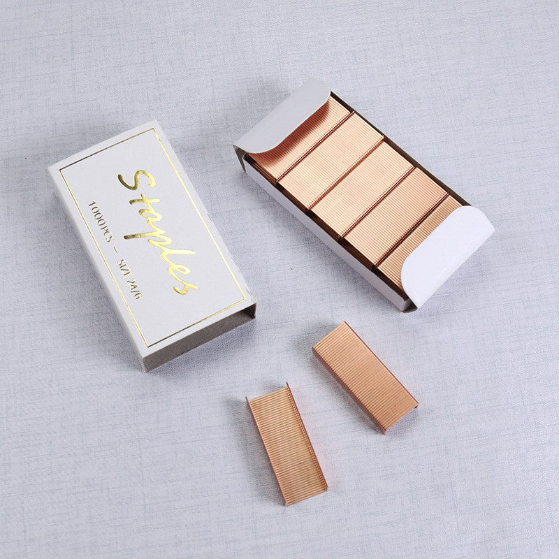 Rose Gold #24/6 Staples Packing In #12 Box