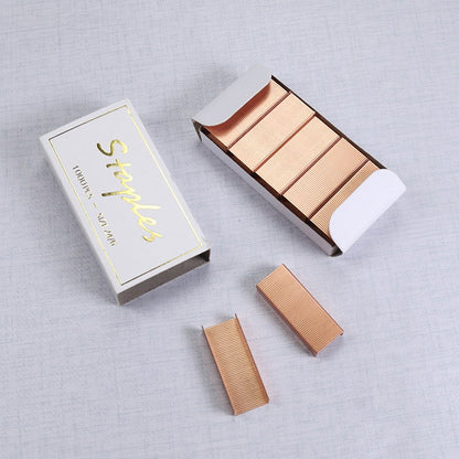 Rose Gold #24/6 Staples Packing In #12 Box