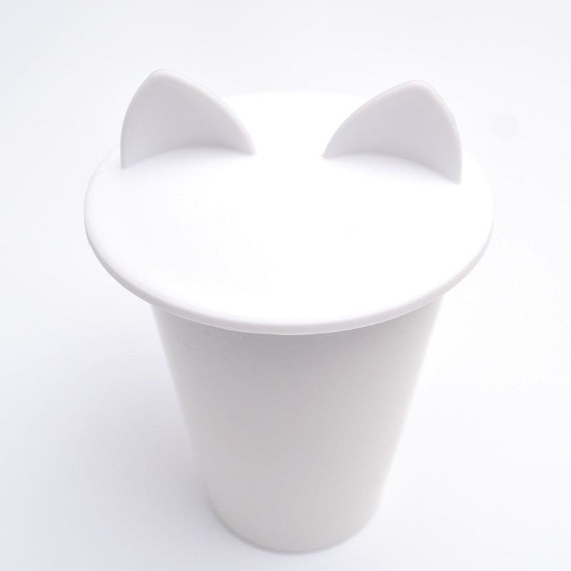 Durable Silicone Large Cat Ear Shaped Cup Lid Cover
