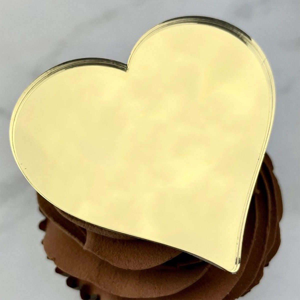 Heart Shape Acrylic Insert For Cookies Cake Decoration Cake Topper