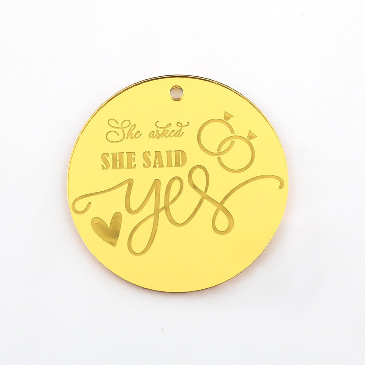 Round Shape Acrylic Insert For Cookies Cake Decoration Cake Topper