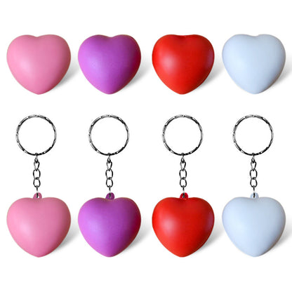 PU Simulated Love Stress Reliever Ball Keychain