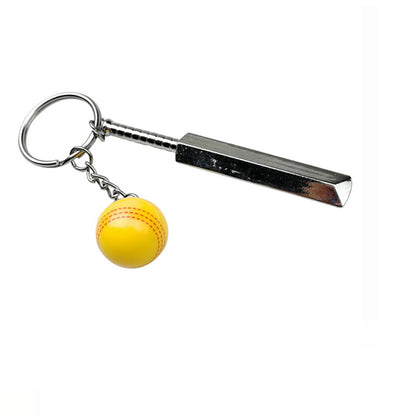 Cricket Bat Cricket Ball Keychain Cricket Ball Set Key Ring