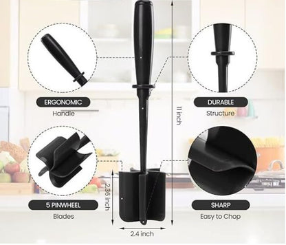 Meat Chopper 5 Curve Blades Ground Meat Masher