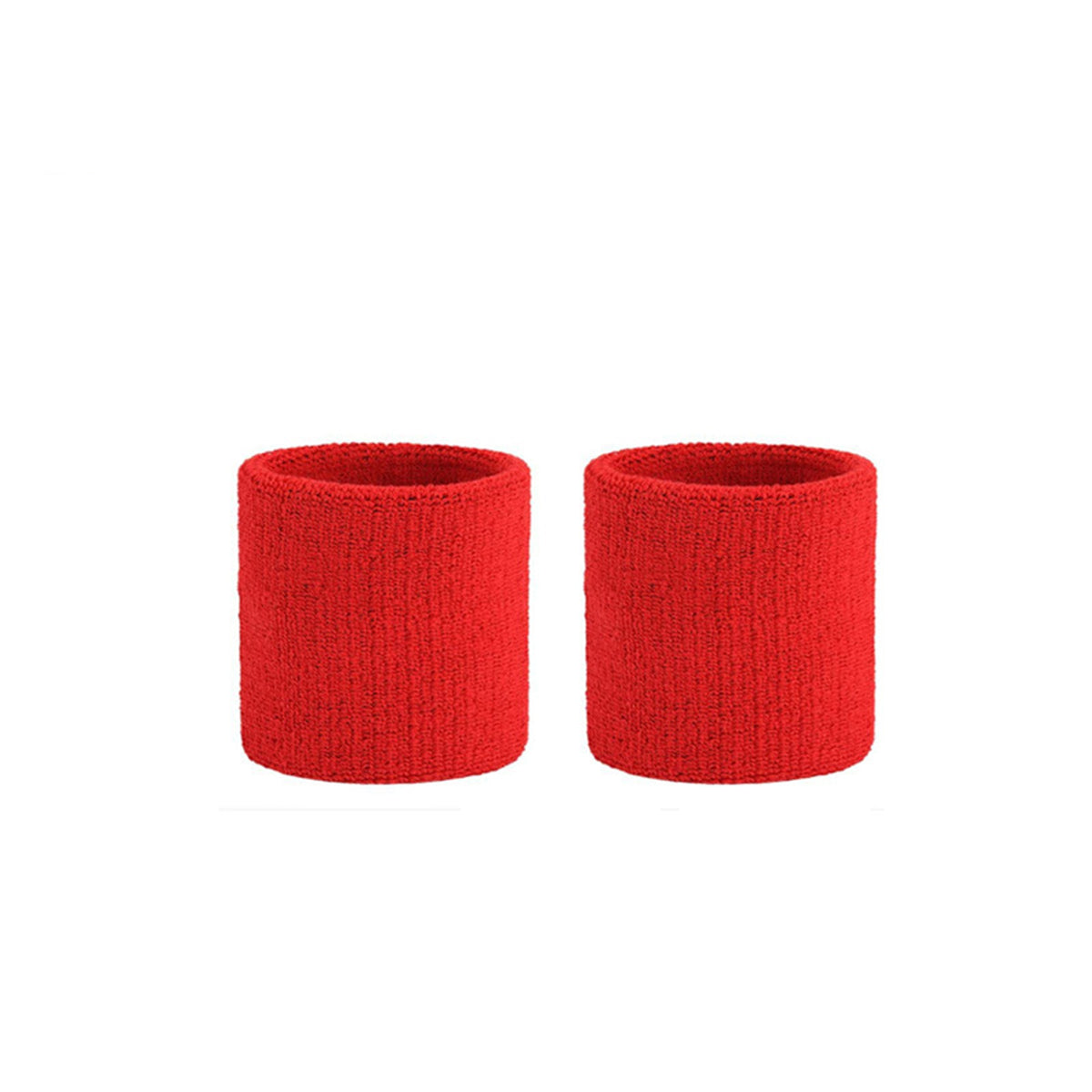 Cotton Sport Basketball Wrist Band Sweatband 2 Pieces
