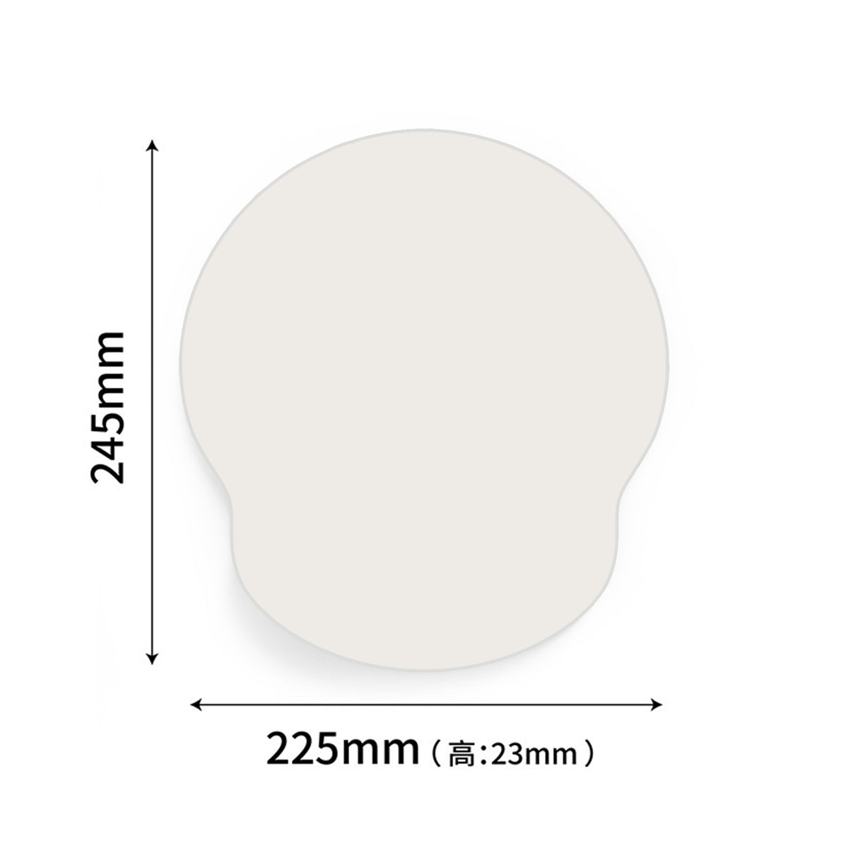 Non Slip Silicone Base Mouse Pad With Memory Foam Infill Wrist Rest